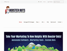 Tablet Screenshot of boosterbots.com